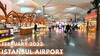 ISTANBUL AIRPORT 2022 WALKING TOUR  ONE OF THE BIGGEST AIRPORTS AROUND THE WORLD  4K UHD 60FPS [upl. by Nida]