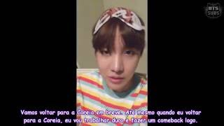 25032016 Log do JHope legendado [upl. by Trixi899]