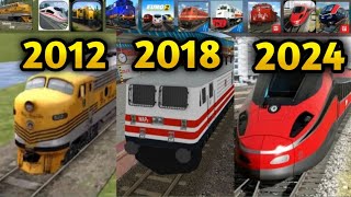 Evolution of AndroidIOS Train Simulator Games [upl. by Lawlor]