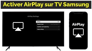 Comment activer AirPlay sur TV Samsung [upl. by Ardnazil603]