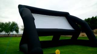 Setting up an Infl8 Inflatable Outdoor Movie Screen [upl. by Schnorr]