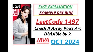 Check If Array Pairs Are Divisible by k  Leetcode 1497  Java Code  Developer Coder [upl. by Mohammed]