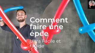 Comment faire une épée en ballon 5 tuto arme la plus facile [upl. by Aloise582]