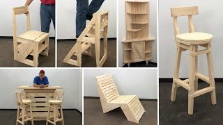 10 Proyectos en Madera Que debes Hacer Alguna Vez  Tutorial de Carpinteria [upl. by Lladnarc76]