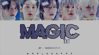 TXT  MAGIC  KOLAY OKUNUŞMVEASY LYRICSCOLOR CODED [upl. by Annoik439]