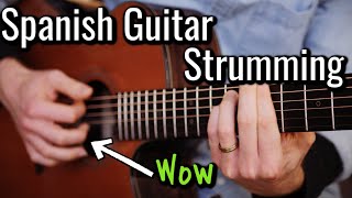 This Spanish Guitar Strumming Technique is Awesome Rasgueado Technique [upl. by Wade]