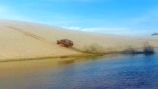 Nissan Patrol GQ Y60 TD42 Climbing Sand Dune [upl. by Onileba]