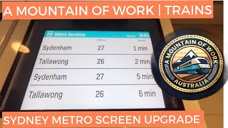 Sydney Metro Screen Upgrades  NSW  Trains [upl. by Alejna]