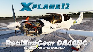 XPlane 12  RealSimGear DA40NG  First Look Review [upl. by Ibrik]