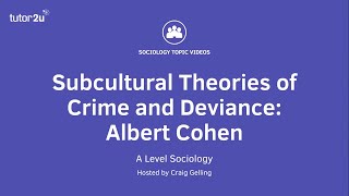 A Sociology Evaluate Functionalist Strain and Subcultural theories of crime [upl. by Ziwot]