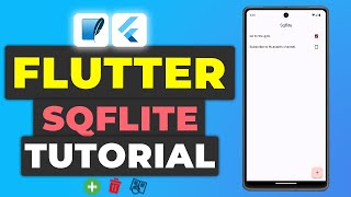 Flutter SQFlite CRUD Tutorial  SQL Database Storage In Flutter using SQLite [upl. by Grof]