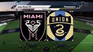 FC 24 MLS 2024 Conferencia Este  Inter Miami vs Philadelphia  Xbox [upl. by Nahtanha]