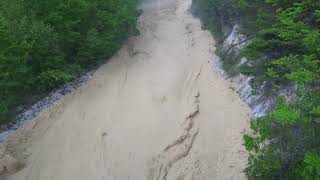 Illgraben 29 05 2017 Lave torrentielle Murgang debris flow Part 1 minute 0 10 [upl. by Wolram]