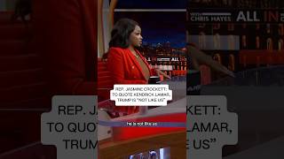 Rep Jasmine Crockett To quote Kendrick Lamar Trump is not like us [upl. by Blanca137]