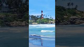 Kovalam beach Kerala  View from the Light House  keralatour travelvlog youtubereels [upl. by Reyaht]