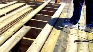 STRAIGHTEN PRESSURE TREATED DECKING BOARDS 2 [upl. by O'Connor]