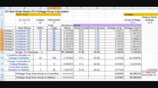 Solar Panel wire size and voltage drop calculations [upl. by Clement687]