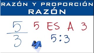 Razones  qué es una razón  Ejemplos [upl. by Secunda]