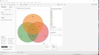 Tableau Mini Tutorial 3Way Venn Diagram Version 2 [upl. by Rochelle]