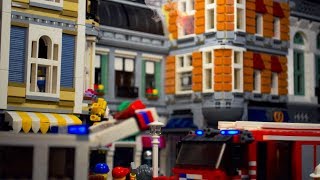 LEGO Firefighters  Real Heroes Apartment Fire [upl. by Xyla]