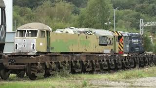 69011 012 013 014 Being Shunted Around  Longport Depot  200923 [upl. by Nawoj]