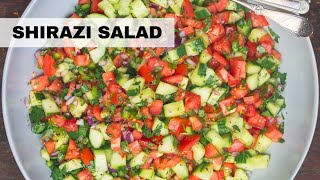 Shirazi Salad Recipe  Persian Cucumber Tomato Salad Easy Salad Recipe [upl. by Chrisman567]