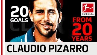 Claudio Pizarro  20 Years 20 Goals [upl. by Eittah]