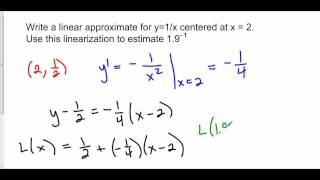 Linear Approximation The Practice [upl. by Eessac]