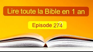 Toute la Bible en 1 an EP 274 Jérémie 37 à 39 et Ephésiens 5 à 6 final [upl. by Kcirddec516]