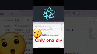 React logo using only one div [upl. by Yrol203]