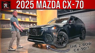 The 2025 Mazda CX70 Is A Sizable Electrified 2Row SUV With A Bold amp Edgy Vibe [upl. by Eldwen]