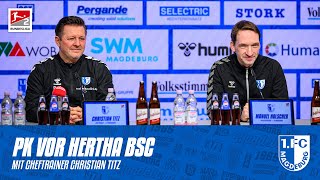 „Hertha hat viel Geschwindigkeit in seinen Reihen“  PK vor dem Heimspiel gegen Hertha BSC [upl. by Hux]