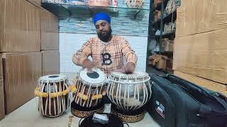 Professional Quality 7 inch low Octave c 6 inch a bombay hand made coper bayan tabla ship to USA [upl. by Marsiella]