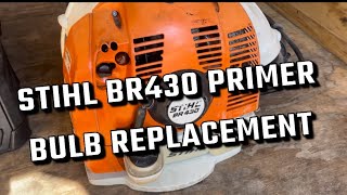 STIHL BR430 Primer Bulb Replacement Under 5 Minutes [upl. by Enala]