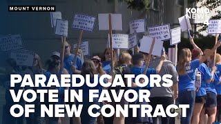 Mount Vernon paraeducators vote in favor of new contract classes to begin Tuesday [upl. by Nahtanaj36]