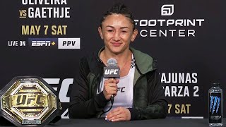 UFC 274 Carla Esparza PostFight Press Conference [upl. by Esirehc]