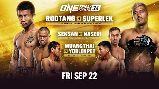 🔴 Live In HD ONE Friday Fights 34 Rodtang vs Superlek [upl. by Pollie]