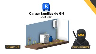 CURSO DE MODELADO DE INST DE GAS  CARGAR FAMILIAS DE GAS NATURAL  CLASE 08 [upl. by Amalburga477]