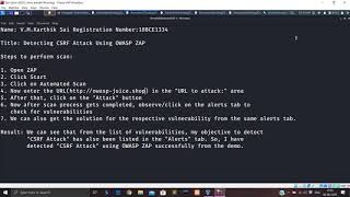 Detecting CSRF Attack using OWASP ZAP [upl. by Werdnael]