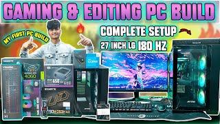 Want a Powerful Gaming PC Watch This RTX 4060 and I513500 Build Now 180hz Monitor Pc Setup INDIA [upl. by Aubarta]