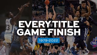 Final seconds from every March Madness men’s title game since 1979 [upl. by Damales]