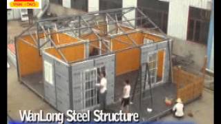 Installation of prefab villa made in China [upl. by Setarcos]