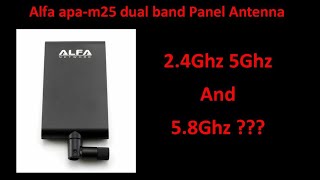 Alfa apa m25 Dual Band Panel Antenna [upl. by Ahsiuqal]