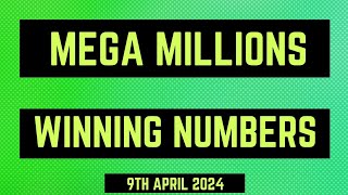 Mega Millions Winning Numbers 9th April 2024 [upl. by Atinit]