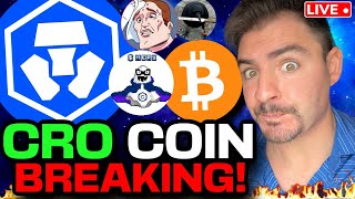 CRO Coin VS Bitcoin NEW ALLTIME HIGH Cronos Memecoin Exchange Listings [upl. by Yetti]