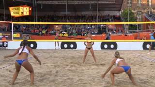 HumanaParedesPischke CAN vs OrellanaA Orellana GUA  Den Haag  World Championships 2015 [upl. by Maye]