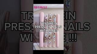 SHEIN PRESS ON NAILS REVIEW sheinhaul sheinnails fyp nails pressonnails nailart fypage viral [upl. by Eniak]