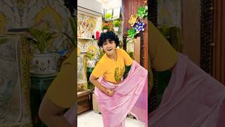 Golu Bana Papa Ki Pari 😂 Pink Wali Saree pinksaree shorts comedy [upl. by Eikcid]