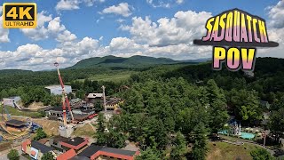 Sasquatch POV 4K 60FPS Turbo Drop Side Six Flags Great Escape SampS Drop Tower  NonCopyright [upl. by Constancy]