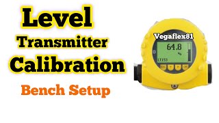 Level transmitter calibration  level transmitter configuration vegaflex  Part 4 [upl. by Ardnuahsal]